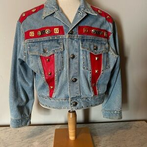 Vintage Studded Denim Jacket